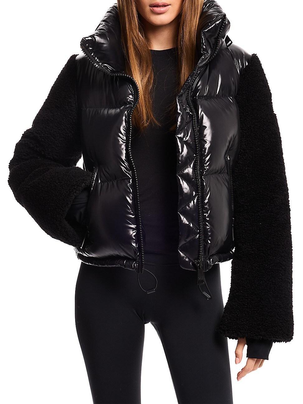 Womens Liana Quilted Down Crop Jacket Product Image