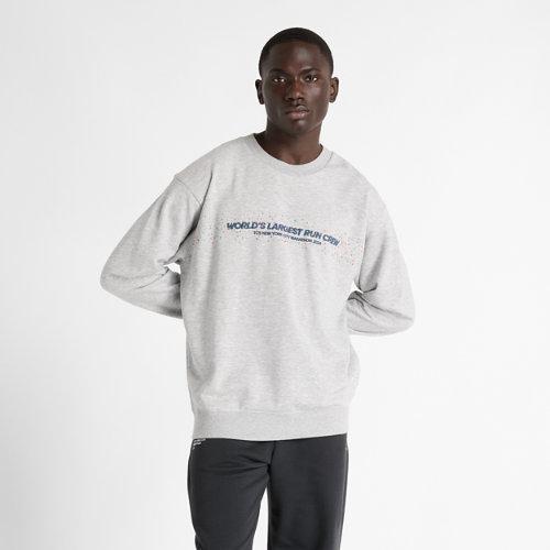 New Balance Men's NYC Marathon French Terry Graphic Crew Shirt Product Image