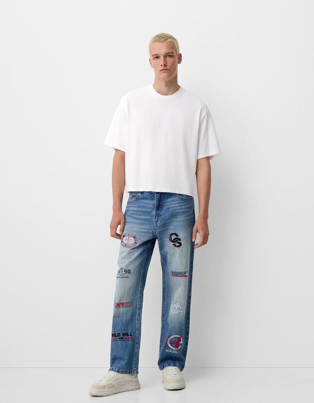 Baggy printed jeans Product Image