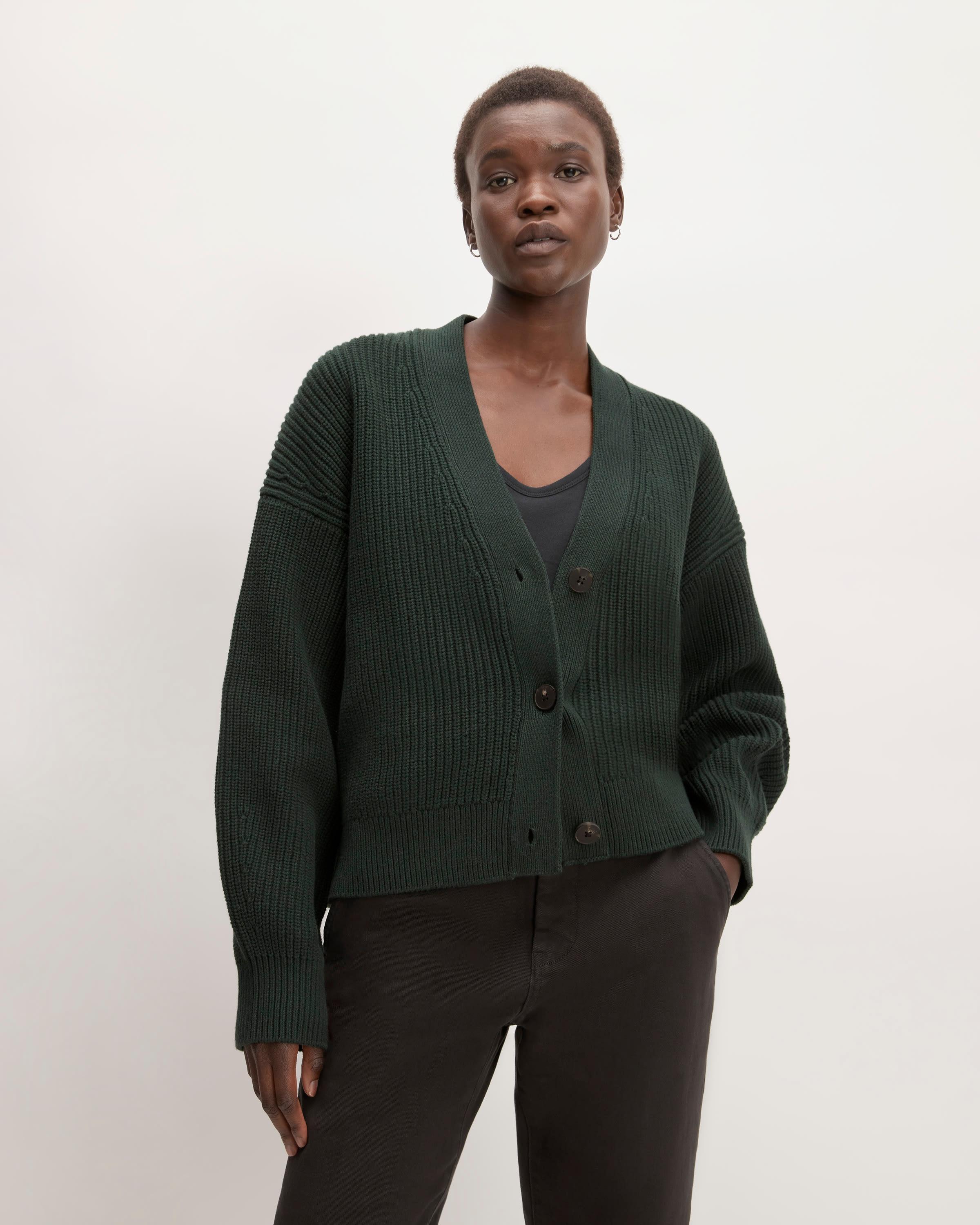 The Boxy Cardigan in Everyday Cotton Product Image