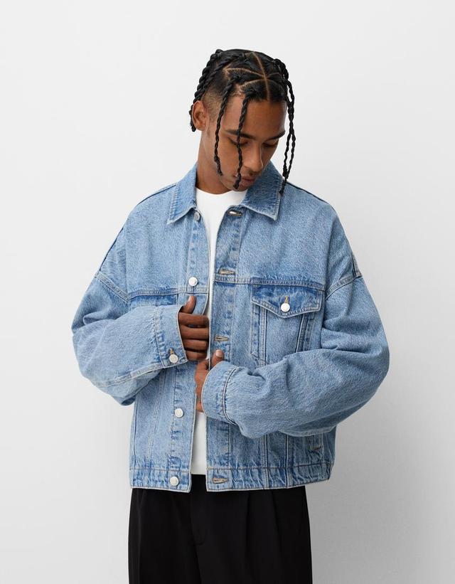 Cropped denim jacket Product Image