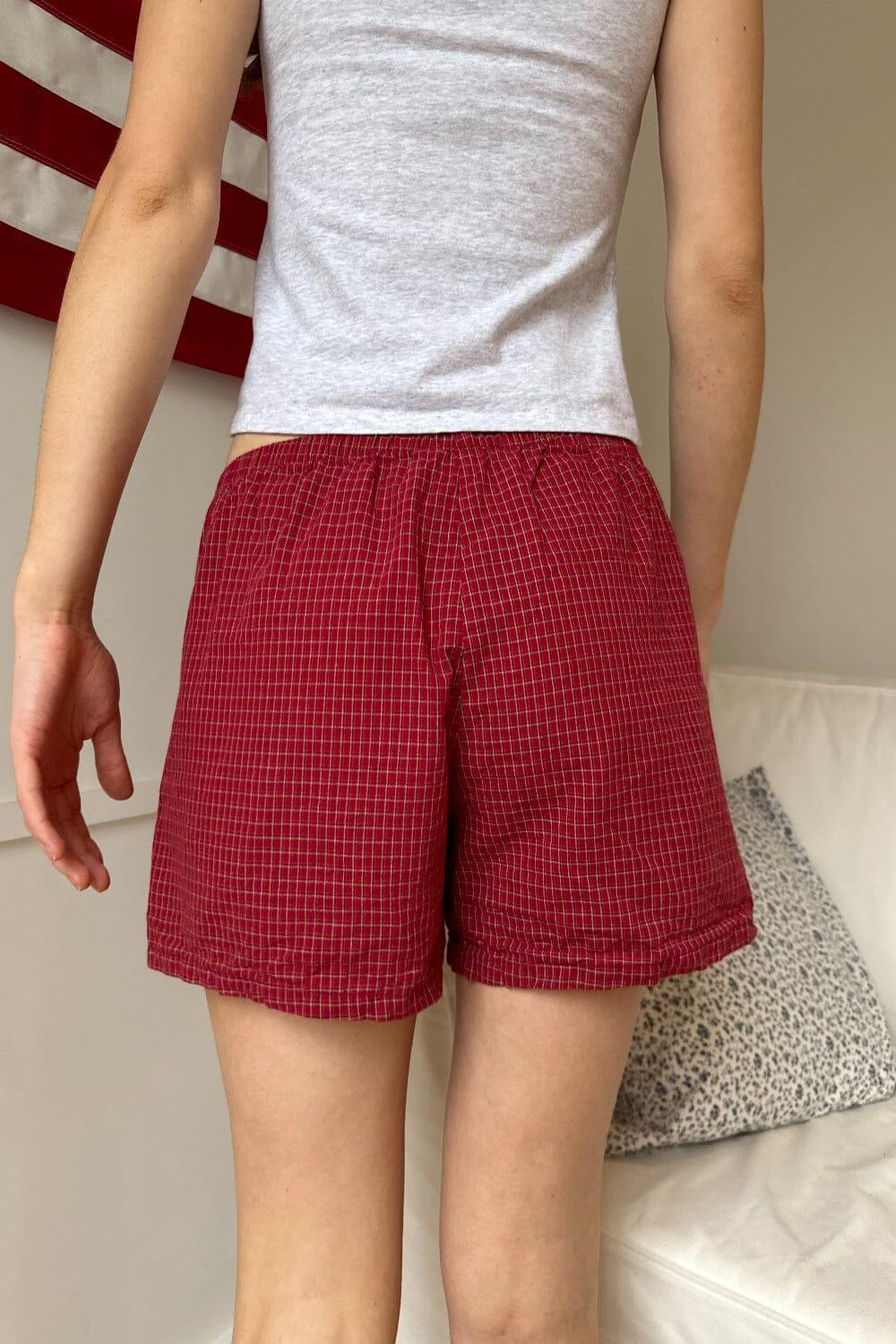 Keira Long Gingham Boxer Shorts Product Image