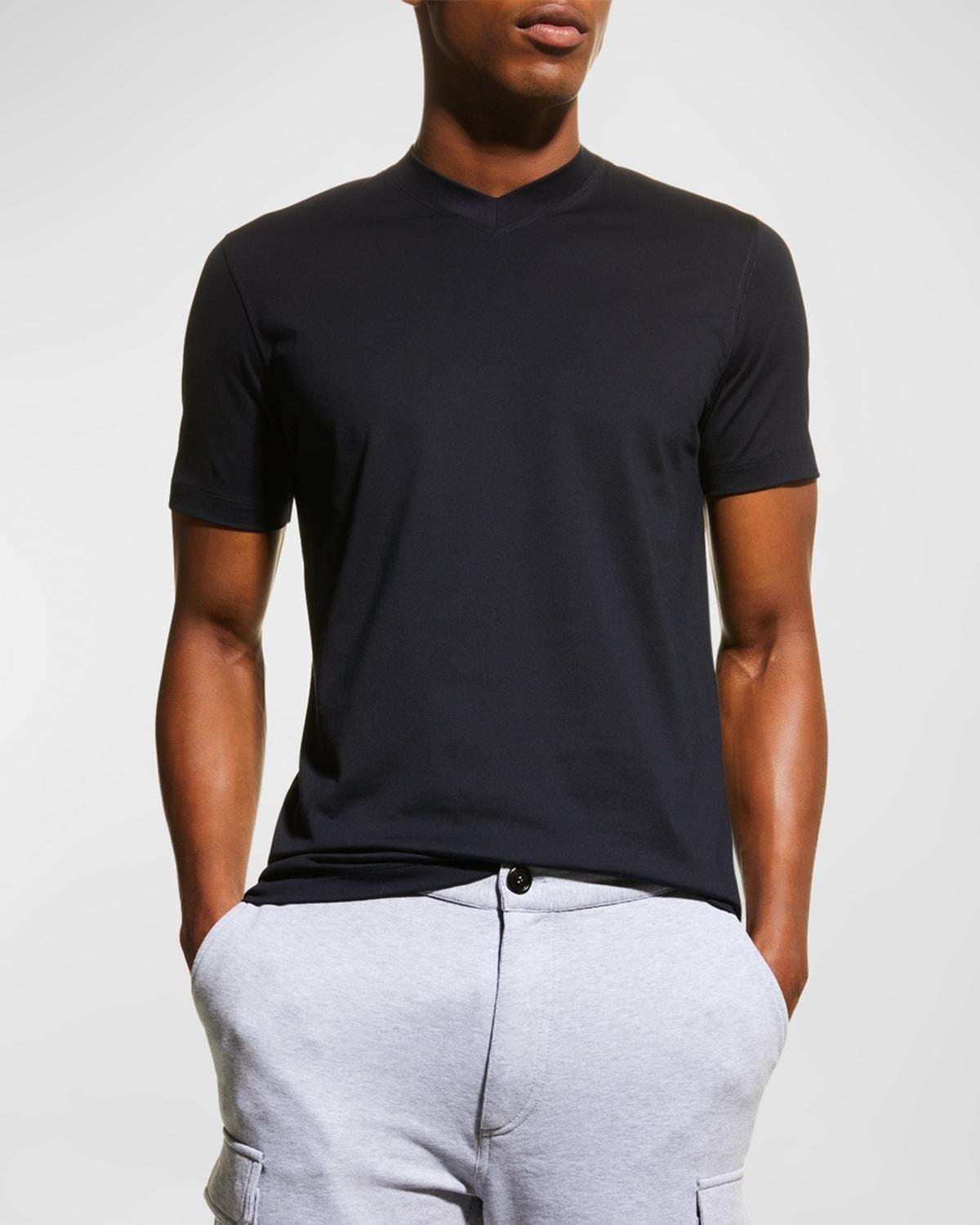 Mens Basic-Fit V-Neck T-Shirt Product Image