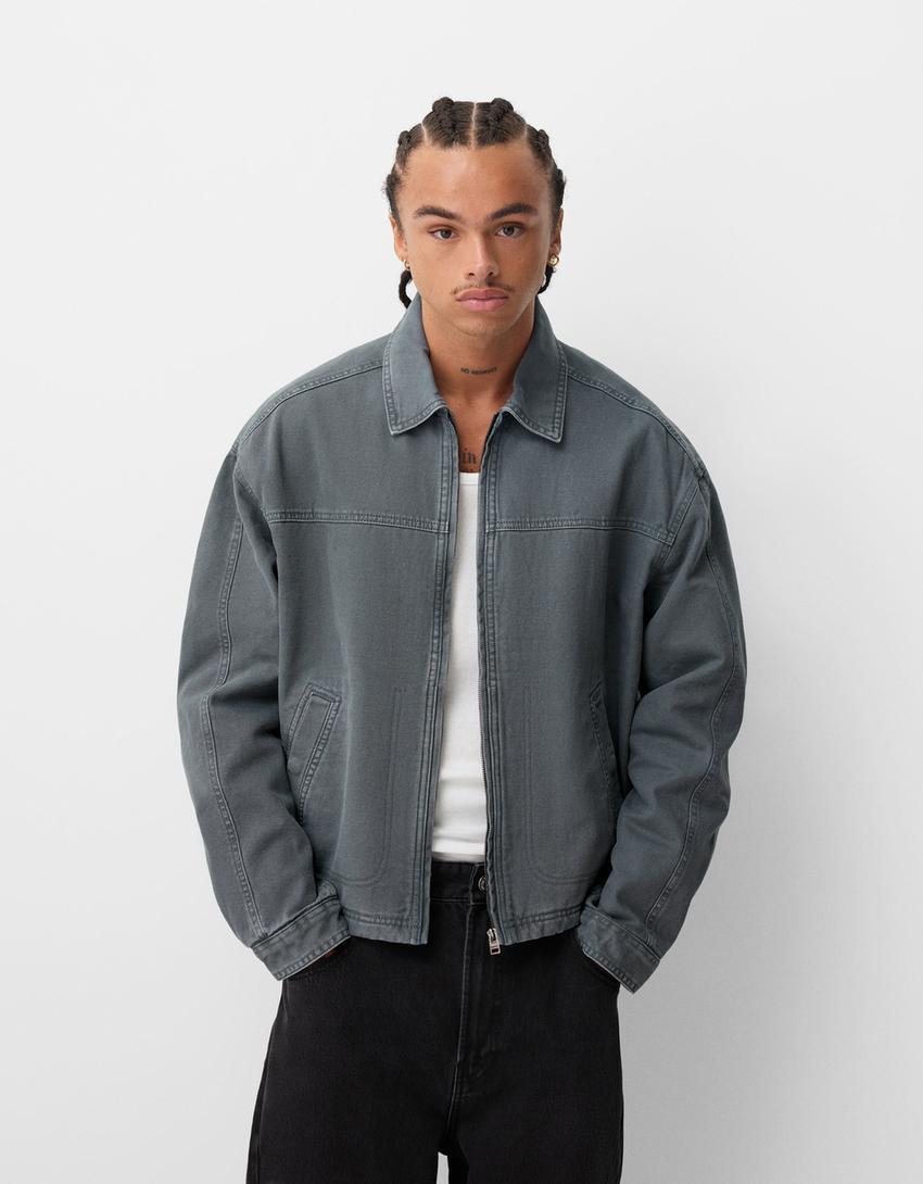 Faded puffer jacket product image