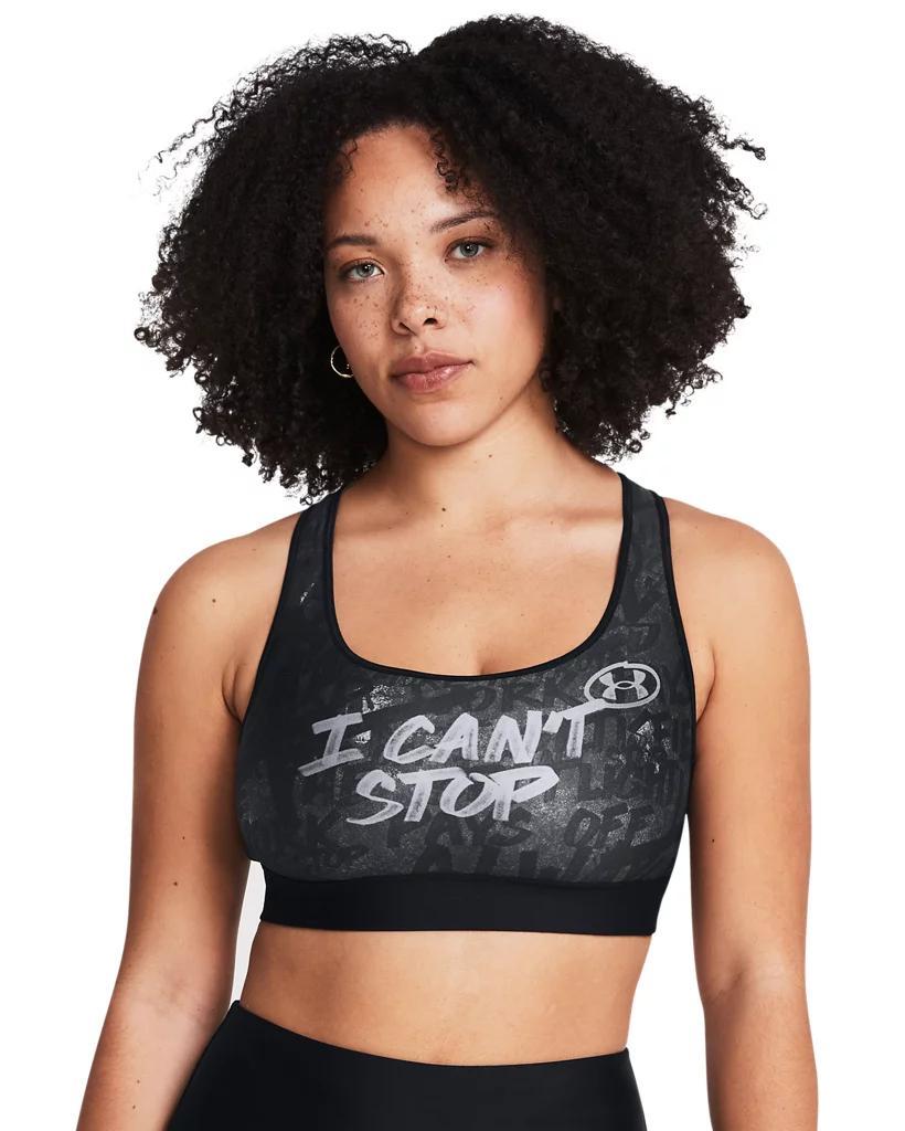 Women's Armour® Mid Message Sports Bra Product Image