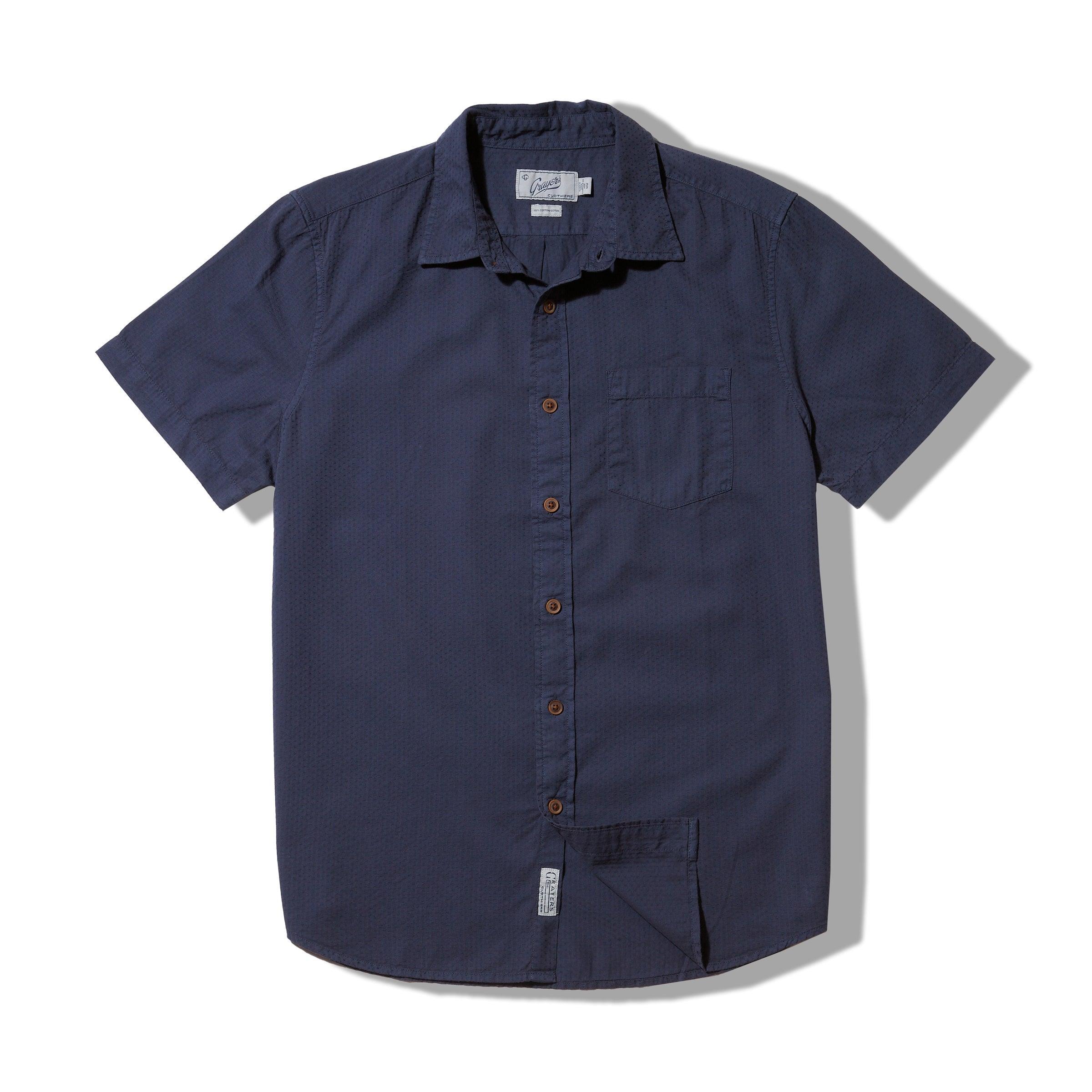 Lorenzo Dobby Short Sleeve Shirt - Old Navy Product Image