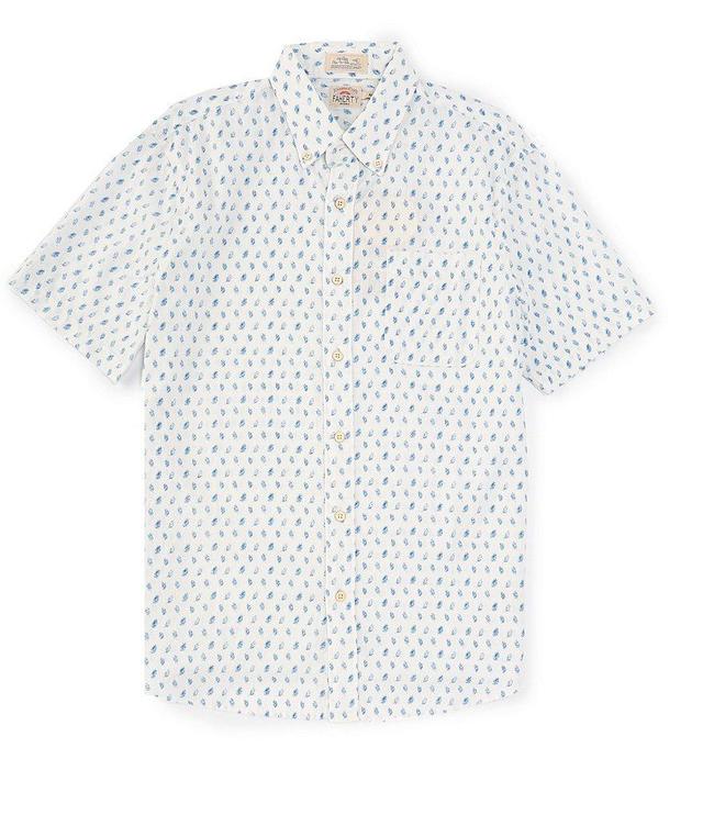 Faherty Breeze Printed Short Sleeve Woven Shirt Product Image