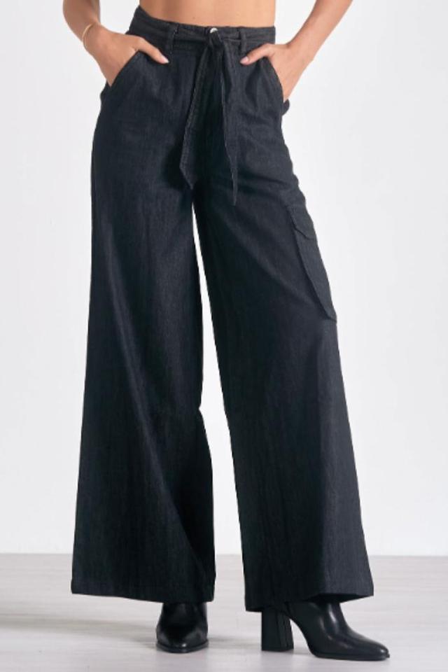 WIDE LEG CARGO PANTS Product Image