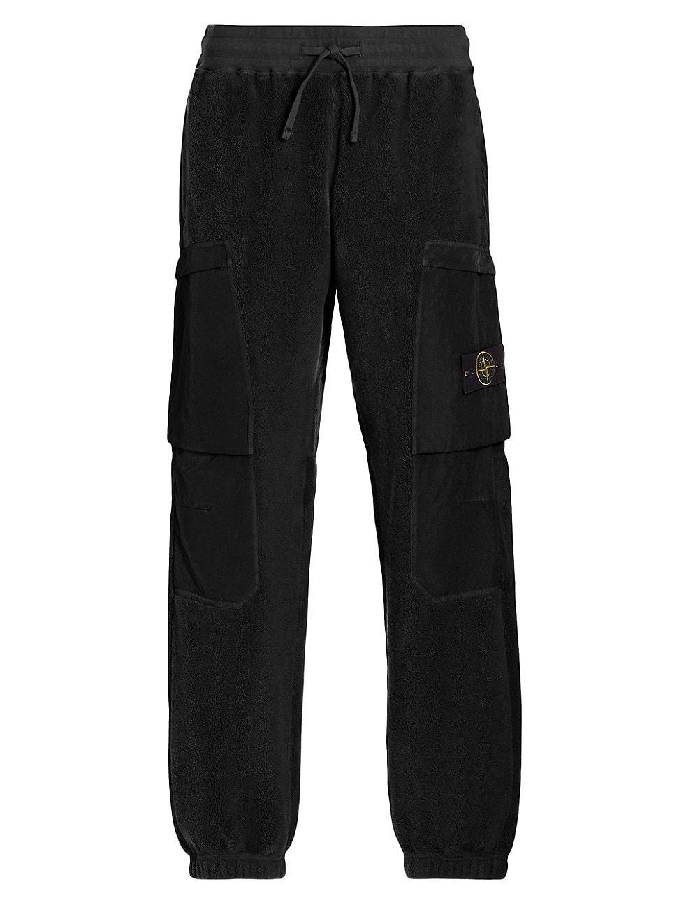 Mens Cotton-Blend Fleece Cargo Pants Product Image