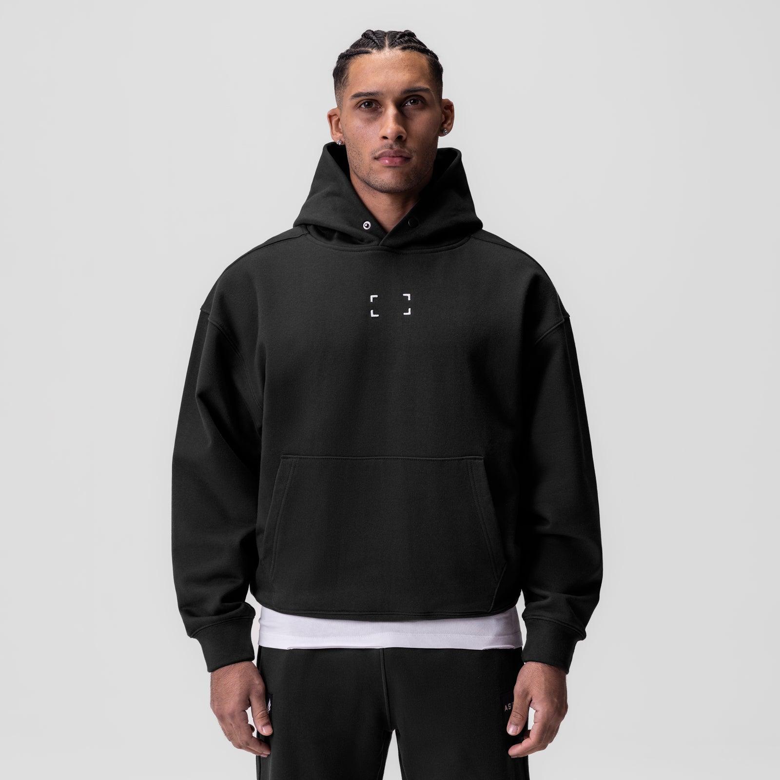 0648. Tech-Terry™ Hoodie - Black "Space Bracket" Product Image