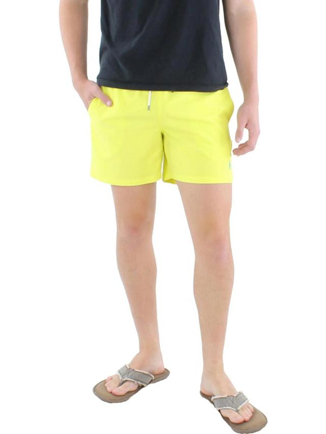 Mens Stretch Watersports Swim Trunks In Yellow Product Image