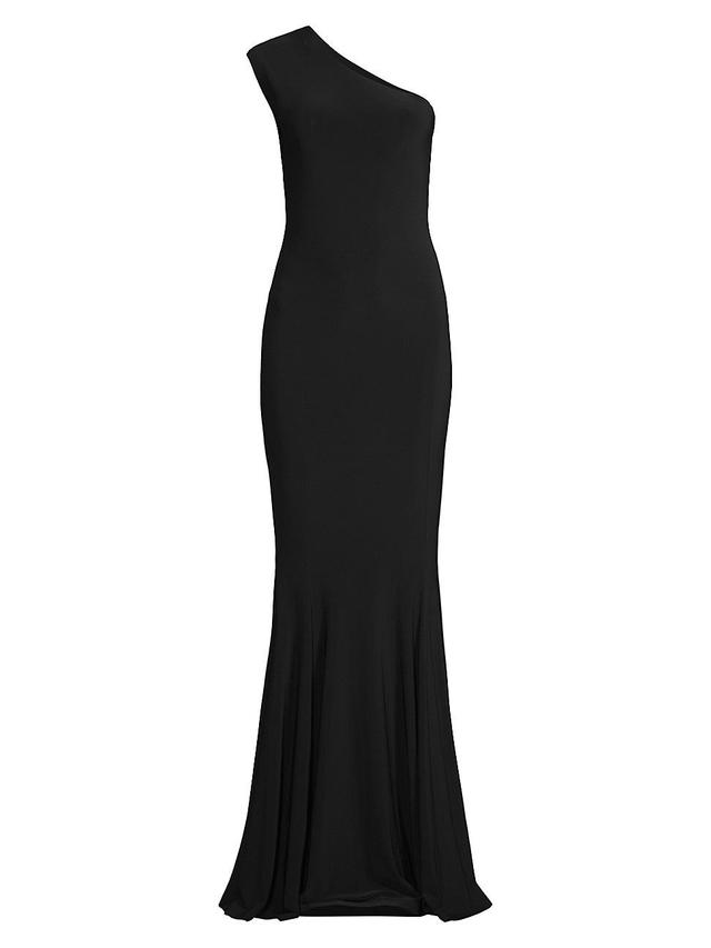 Womens One-Shoulder Mermaid Gown Product Image