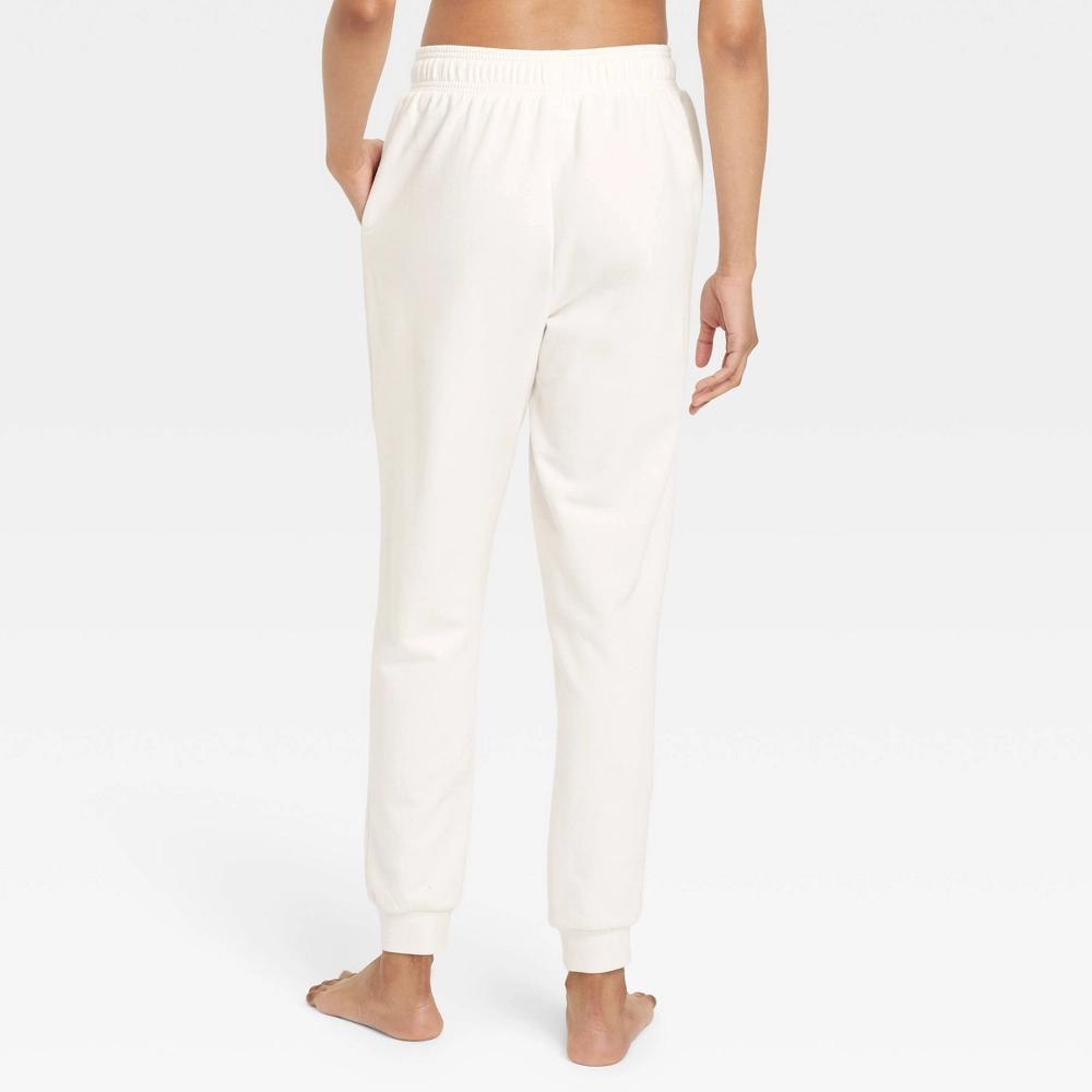 Womens Fleece Jogger Pants - Auden Cream XXL Product Image