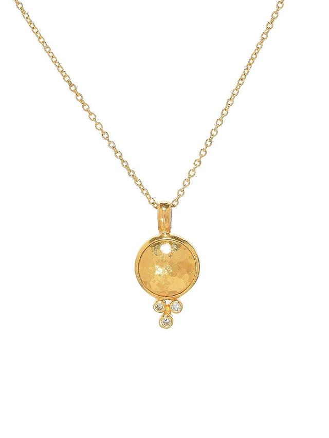 Womens Amulet 24K Gold & 0.06 TCW Diamond Pendant Necklace Product Image