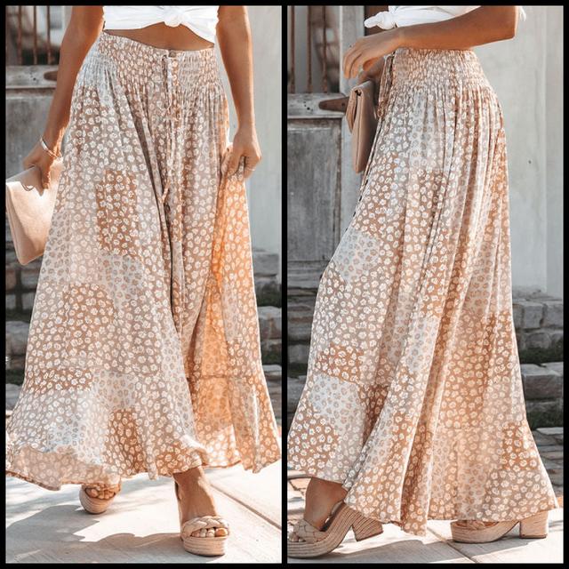 Boho Floral Maxi Skirt  Product Image