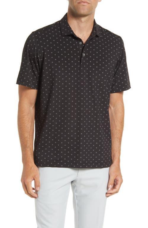 Cutter & Buck Virtue Eco Pique Tile Print Polo Men's Clothing Product Image