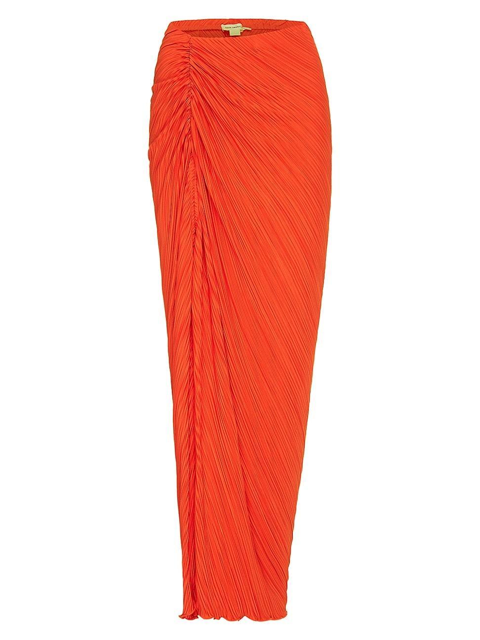 Womens Pliss Maxi Sarong Skirt Product Image