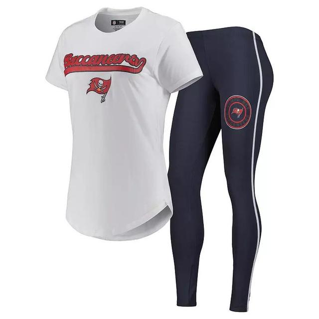 Womens Concepts Sport /Charcoal Tampa Bay Buccaneers Sonata T-Shirt & Leggings Sleep Set Product Image