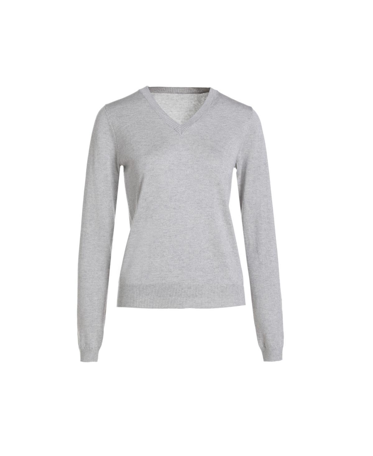 Bellemere New York Womens Bellemere Silk Cashmere V Neck Long Sleeves T Shirt Product Image