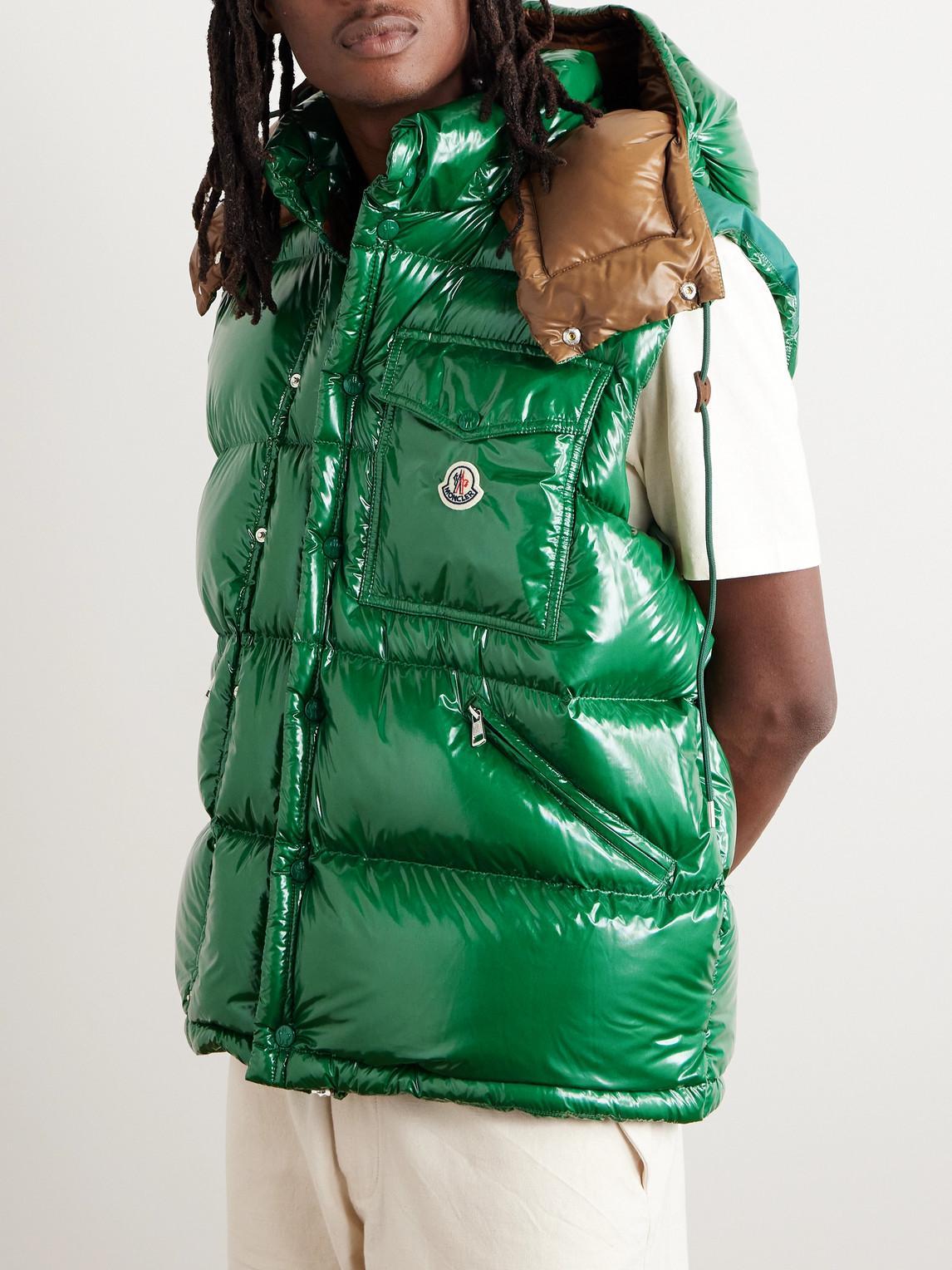 MONCLER Karakorum Brand-embroidered Padded Regular-fit Shell-down Jacket In Olive Product Image