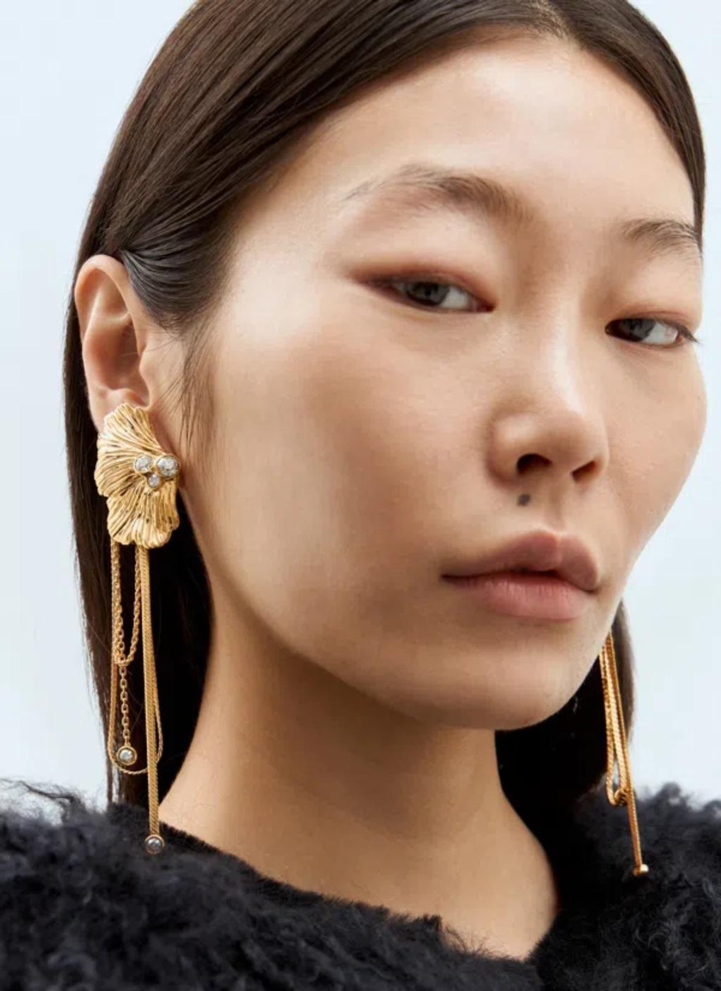 CHLOÉ Flowers Earrings In Gold Product Image