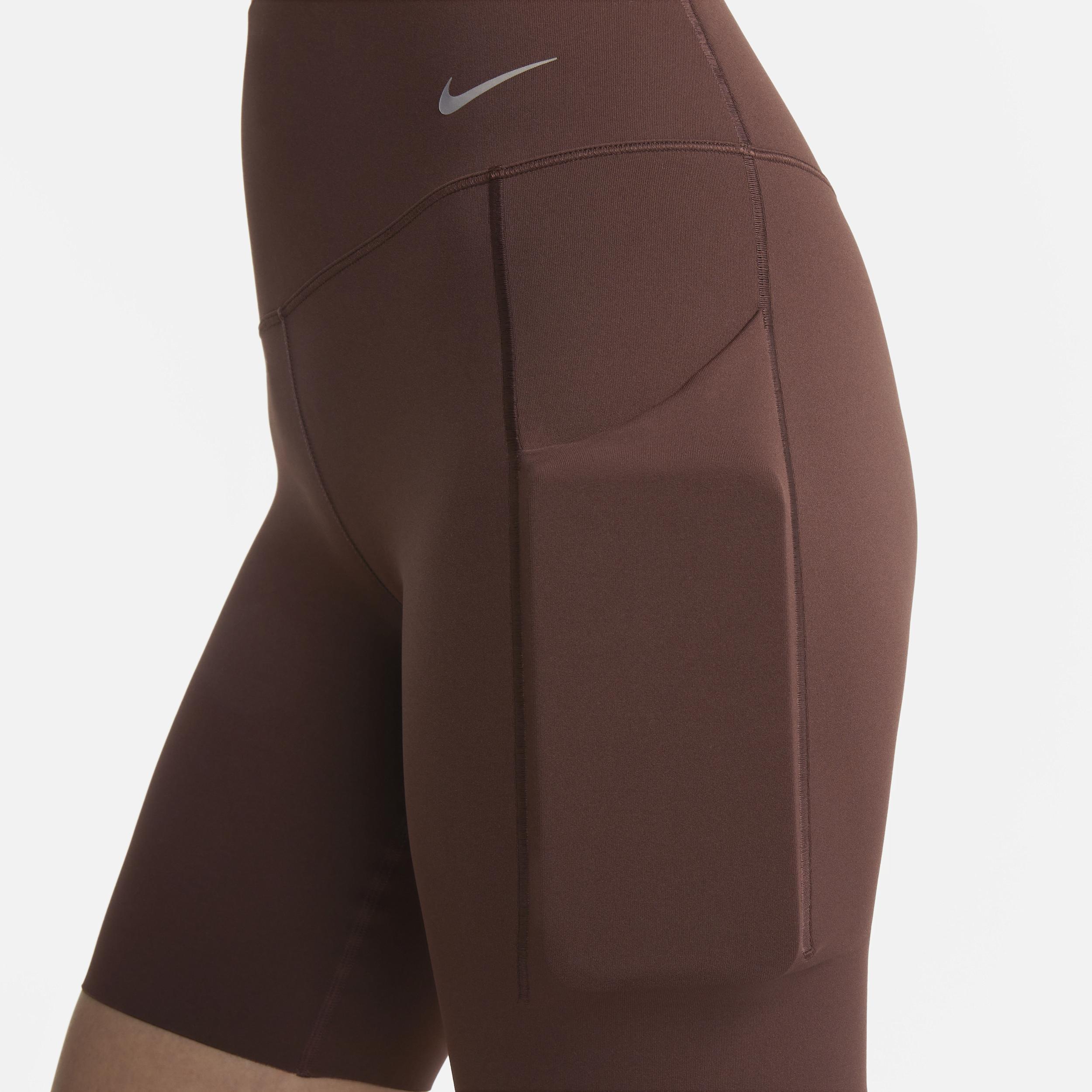 Nike Women's Universa Medium-Support High-Waisted 8" Biker Shorts with Pockets Product Image