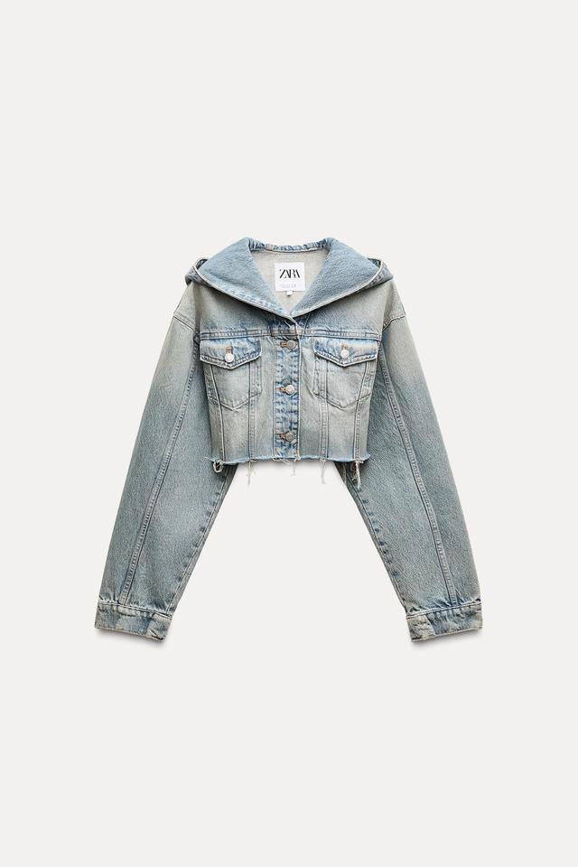 TRF CROP DENIM JACKET Product Image