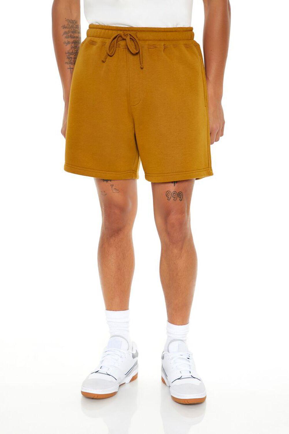 Drawstring Mid-Rise Shorts | Forever 21 Product Image