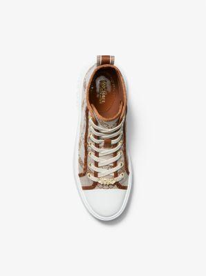 Evy Empire Logo Jacquard High-Top Sneaker Product Image