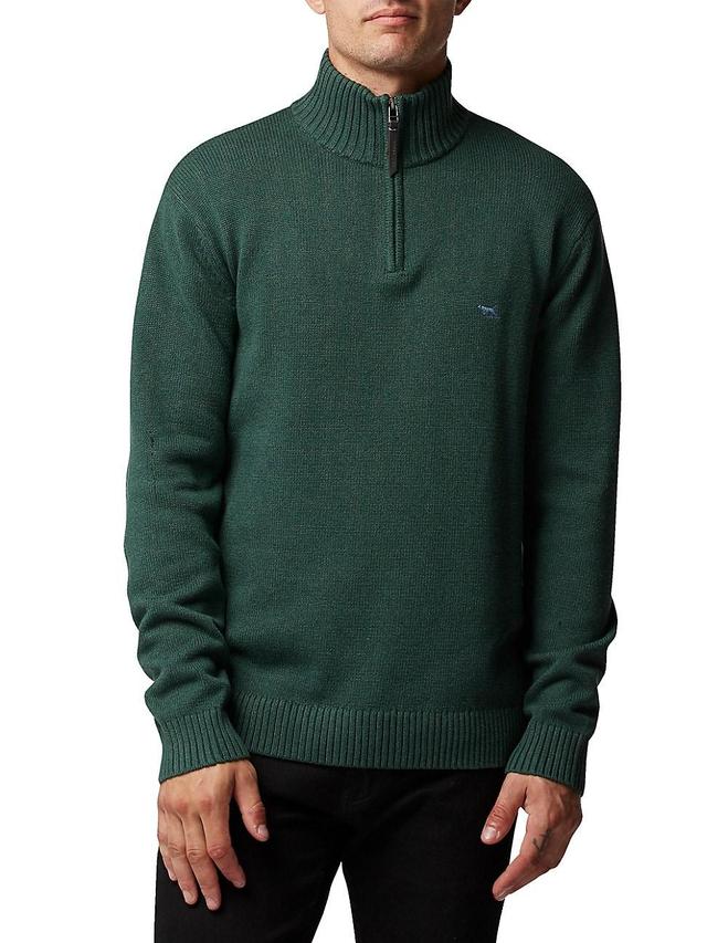 Mens Merrick Bay Half-Zip Cotton Sweater Product Image