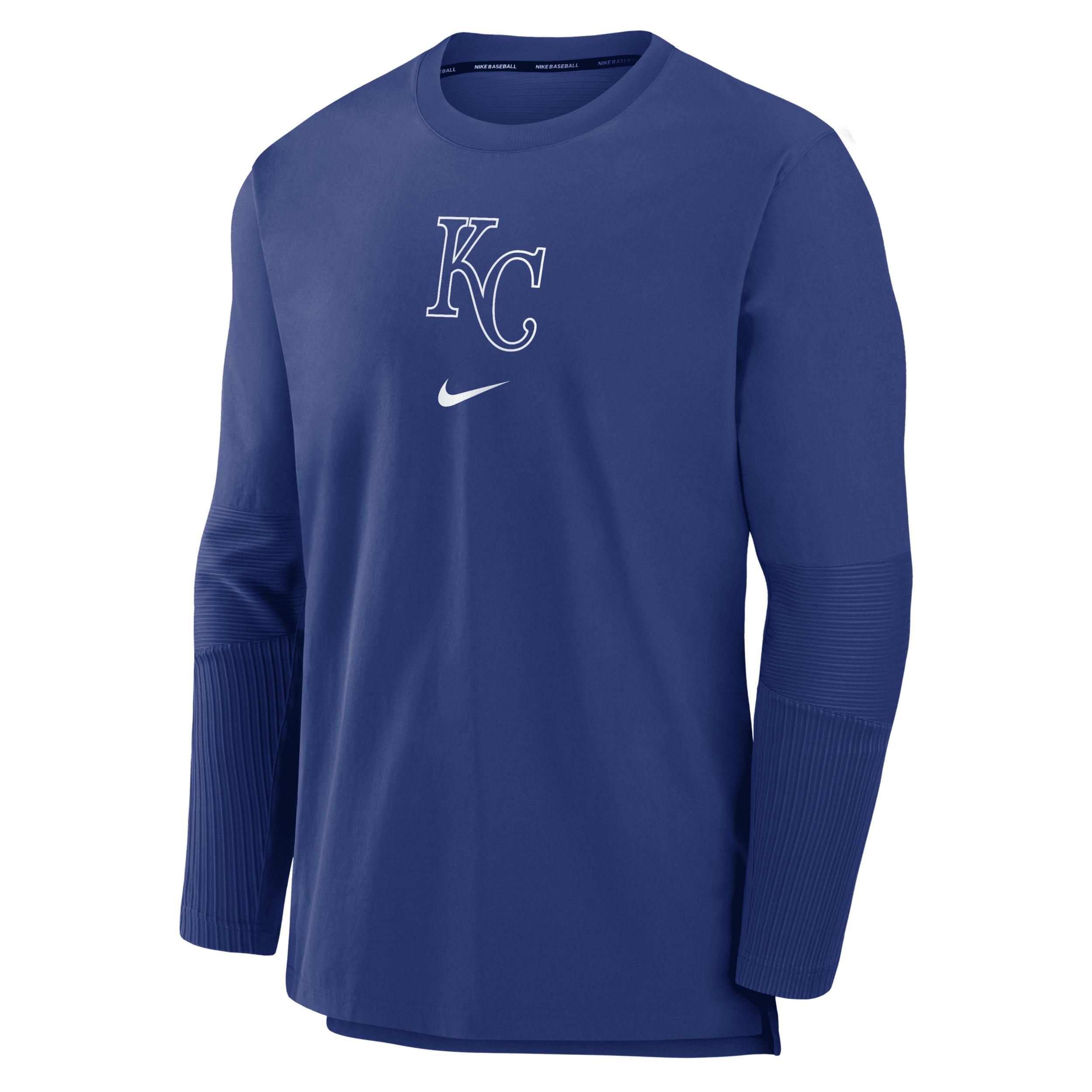 Kansas City Royals Authentic Collection Player Nike Men's Dri-FIT MLB Pullover Jacket Product Image