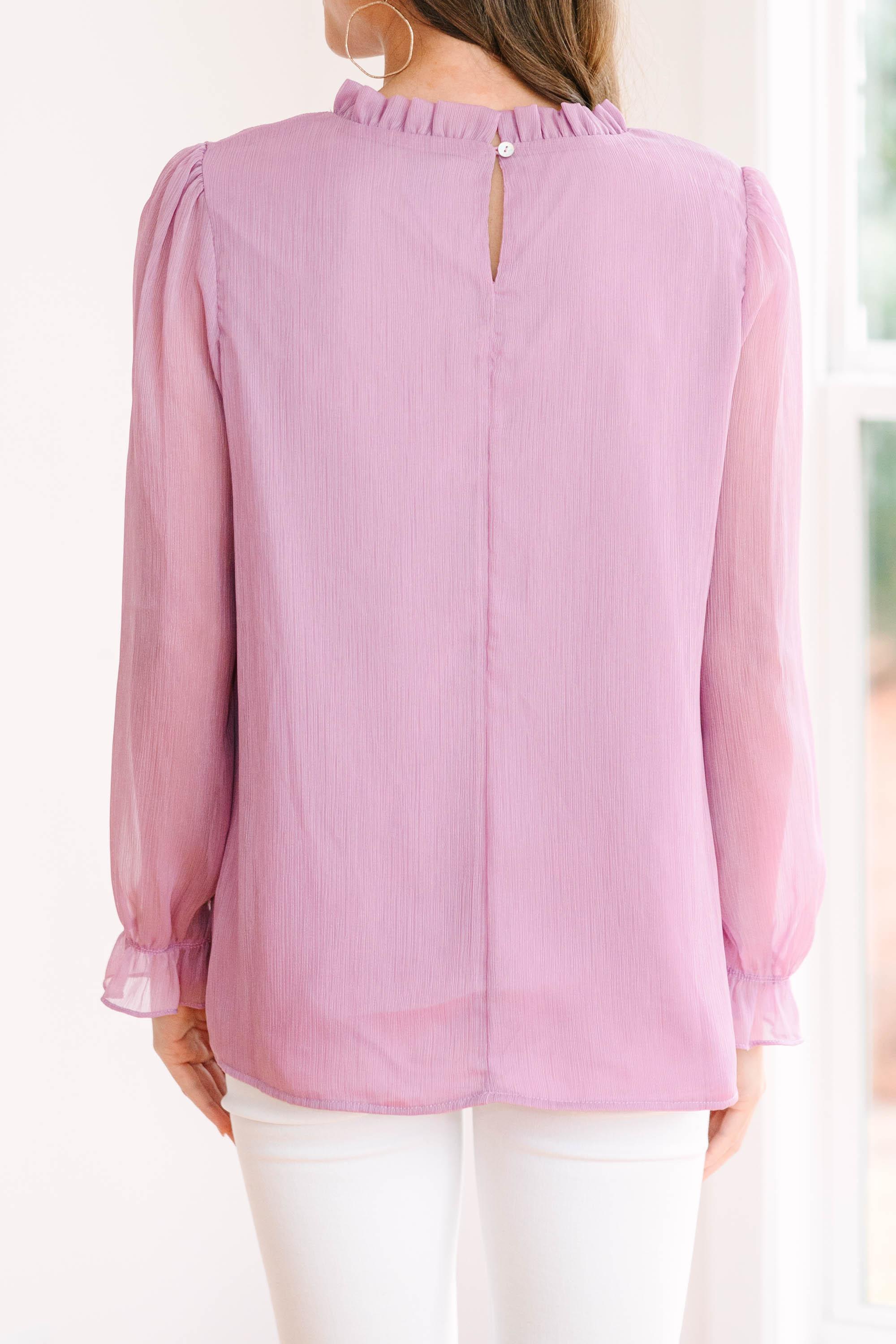 Dream Of The Day Lavender Purple Blouse Female Product Image