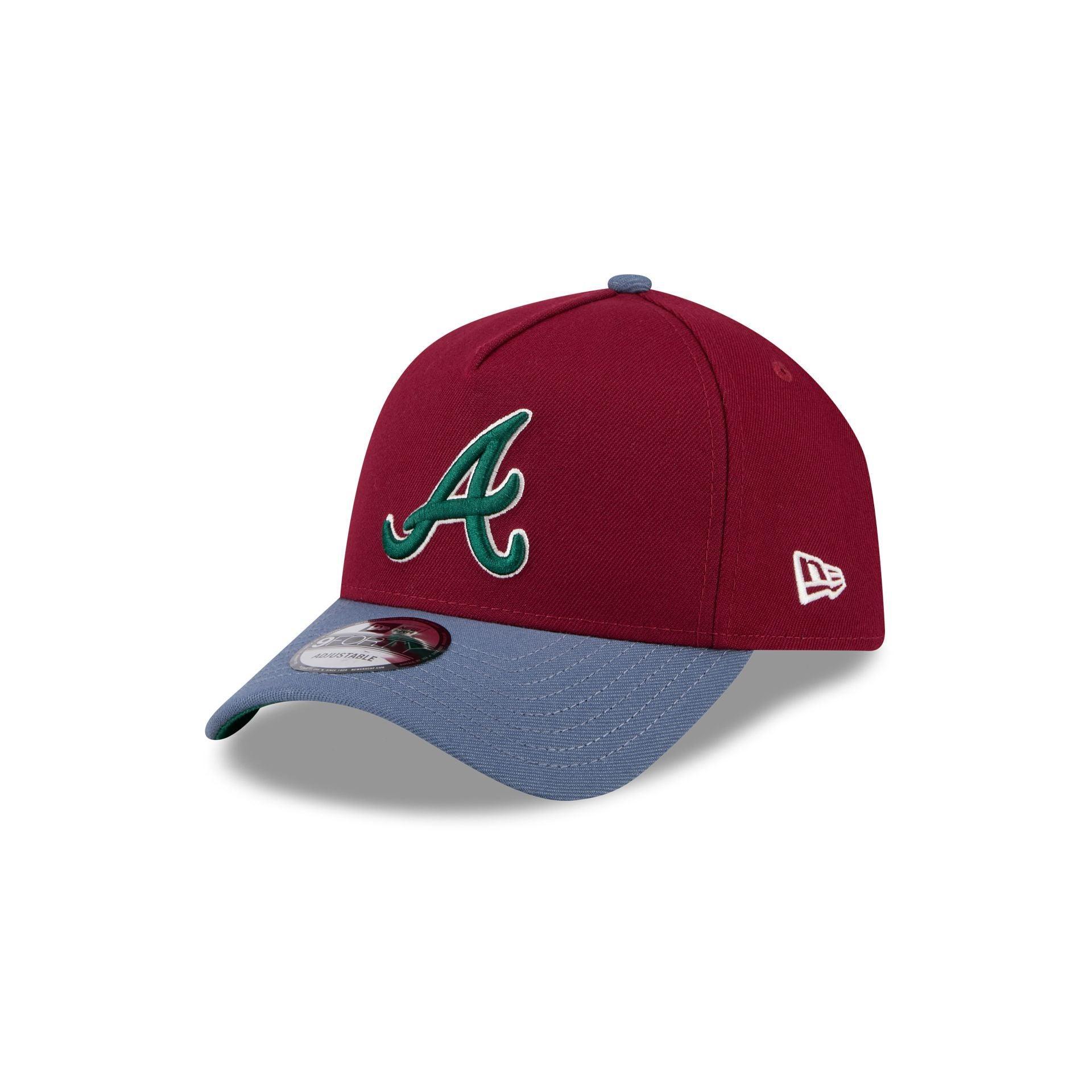 Atlanta Braves Cherry 9FORTY A-Frame Snapback Hat Male Product Image