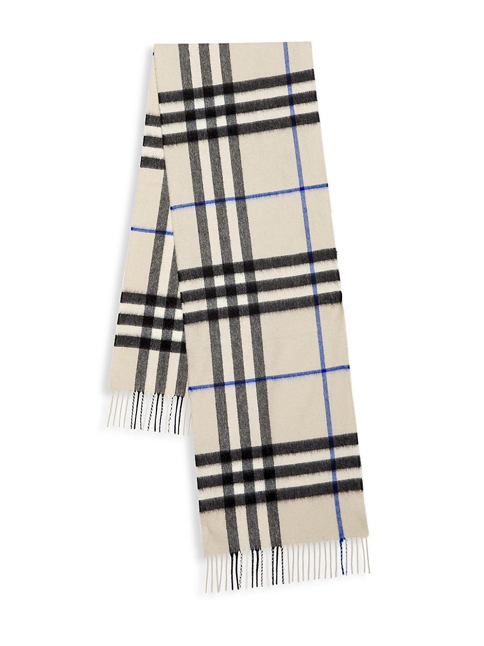 Mens Giant Check Cashmere Scarf Product Image