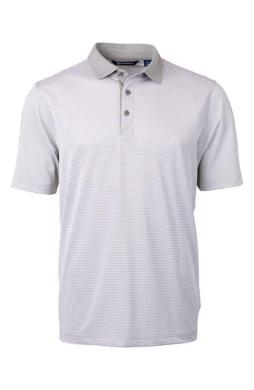 Cutter & Buck Mens Cutter Buck Virtue Eco Pique Micro Stripe Recycled Polo - Atlas Product Image