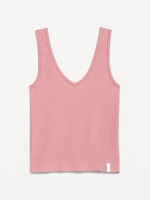 Rib-Knit Seamless Tank Top Product Image