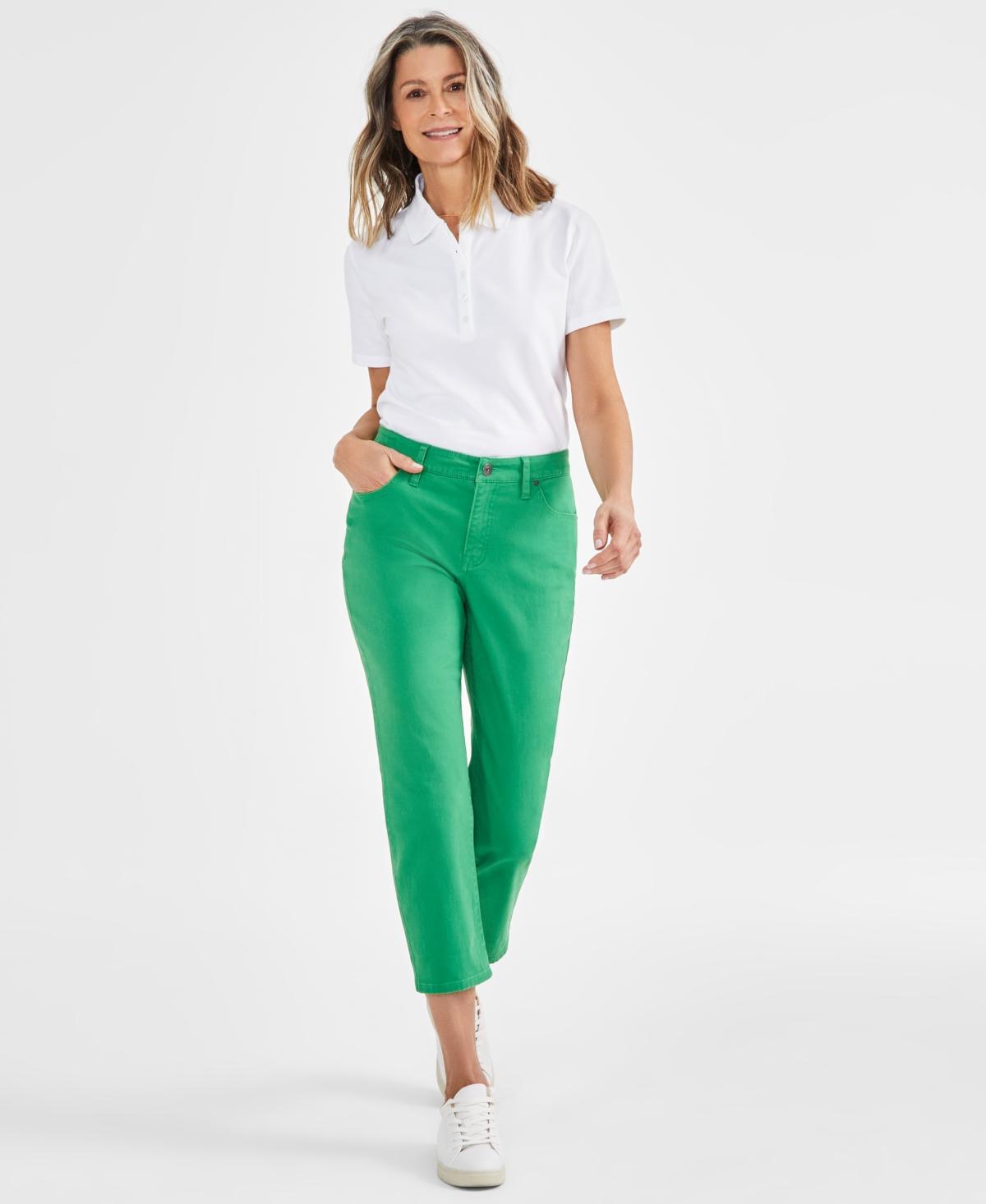 Women's Mid-Rise Curvy Capri Jeans, Created for Macy's Product Image