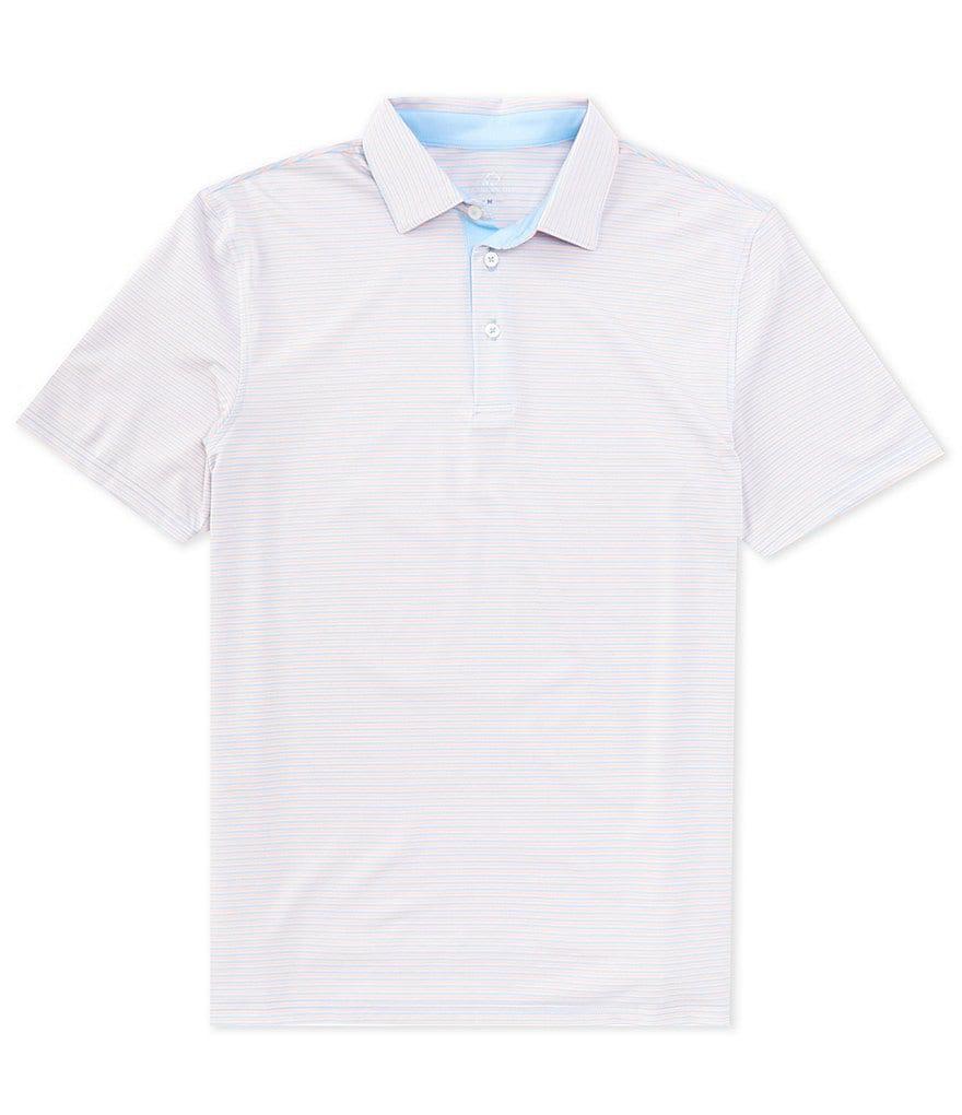 Southern Tide Driver Verdae Stripe Short Sleeve Polo Shirt Product Image