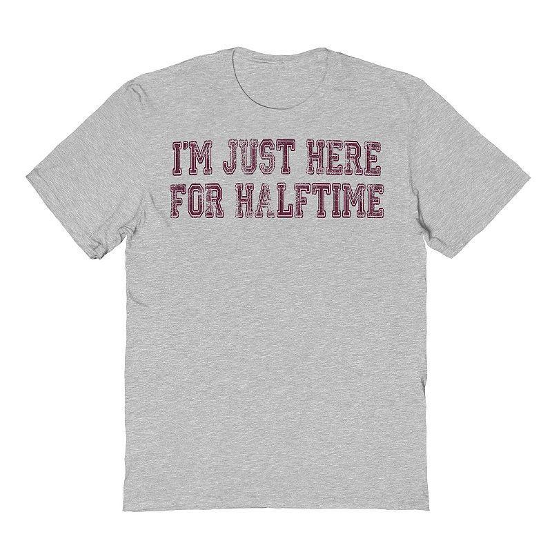 Adult Just Here For Halftime Graphic Tee, Mens Product Image