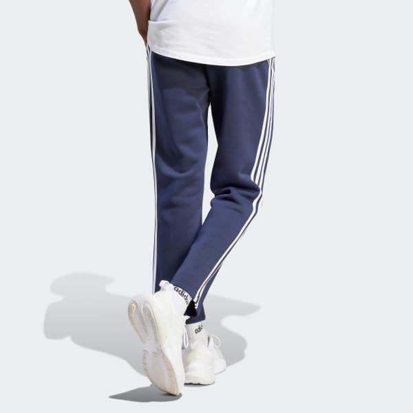 Essentials 3-Stripes Open Hem Fleece Pants Product Image