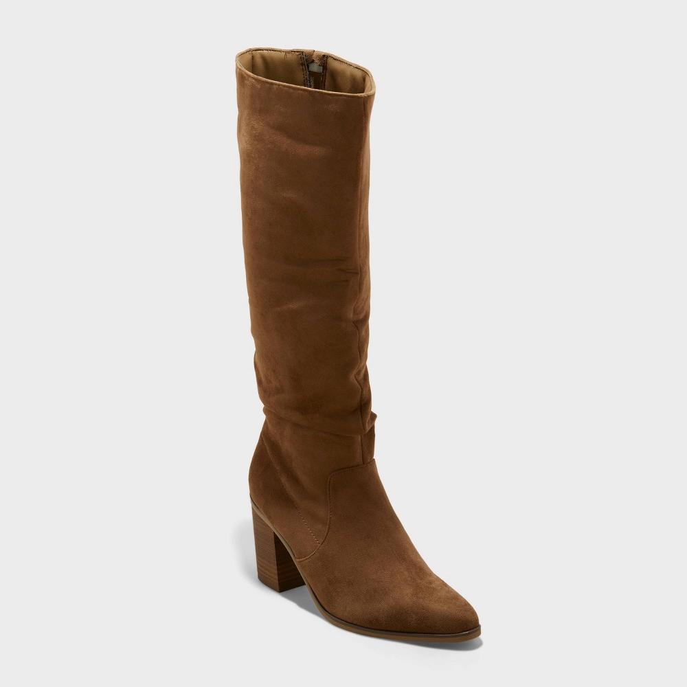 Womens Junie Tall Boots - Universal Thread Taupe 6 Product Image