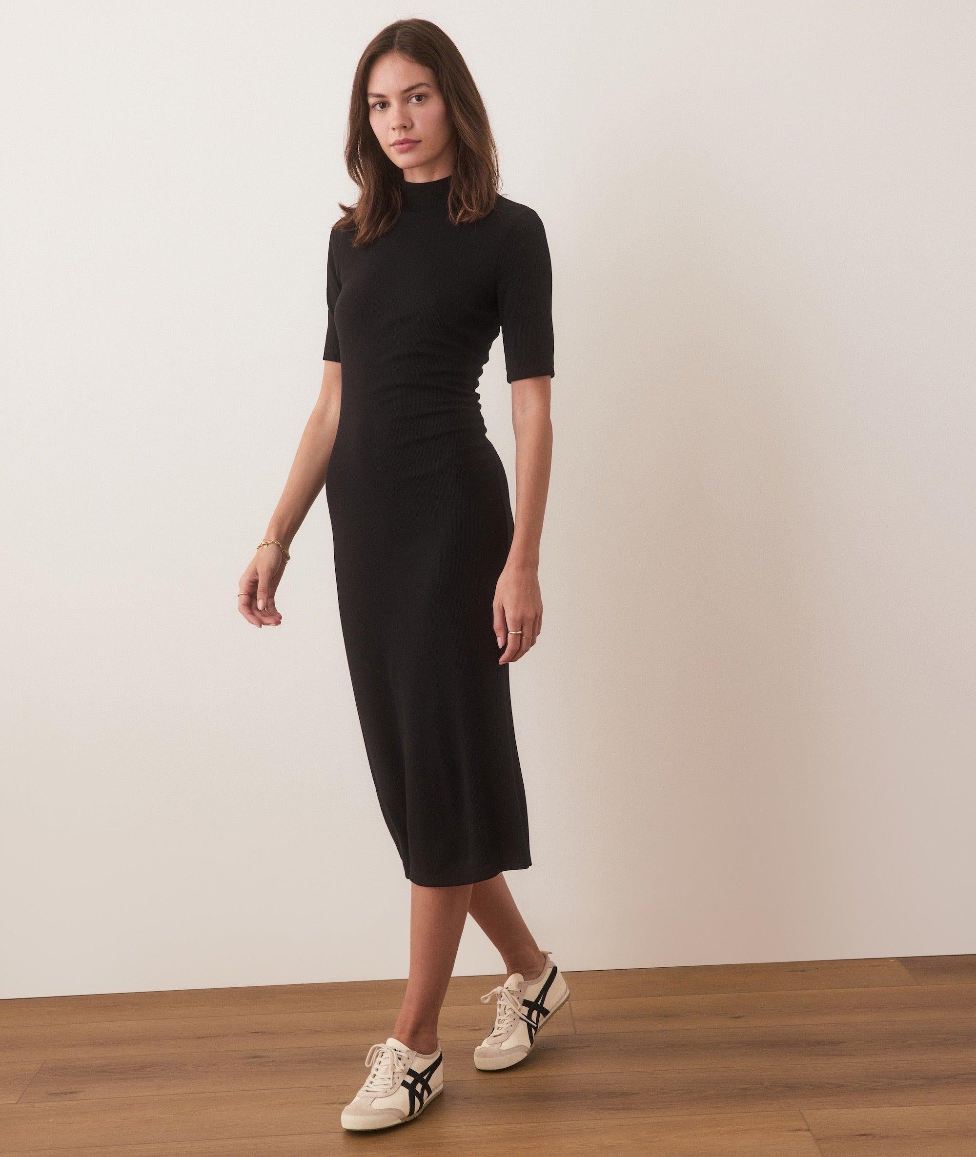 Lexi Rib Mock Neck Midi Dress Product Image