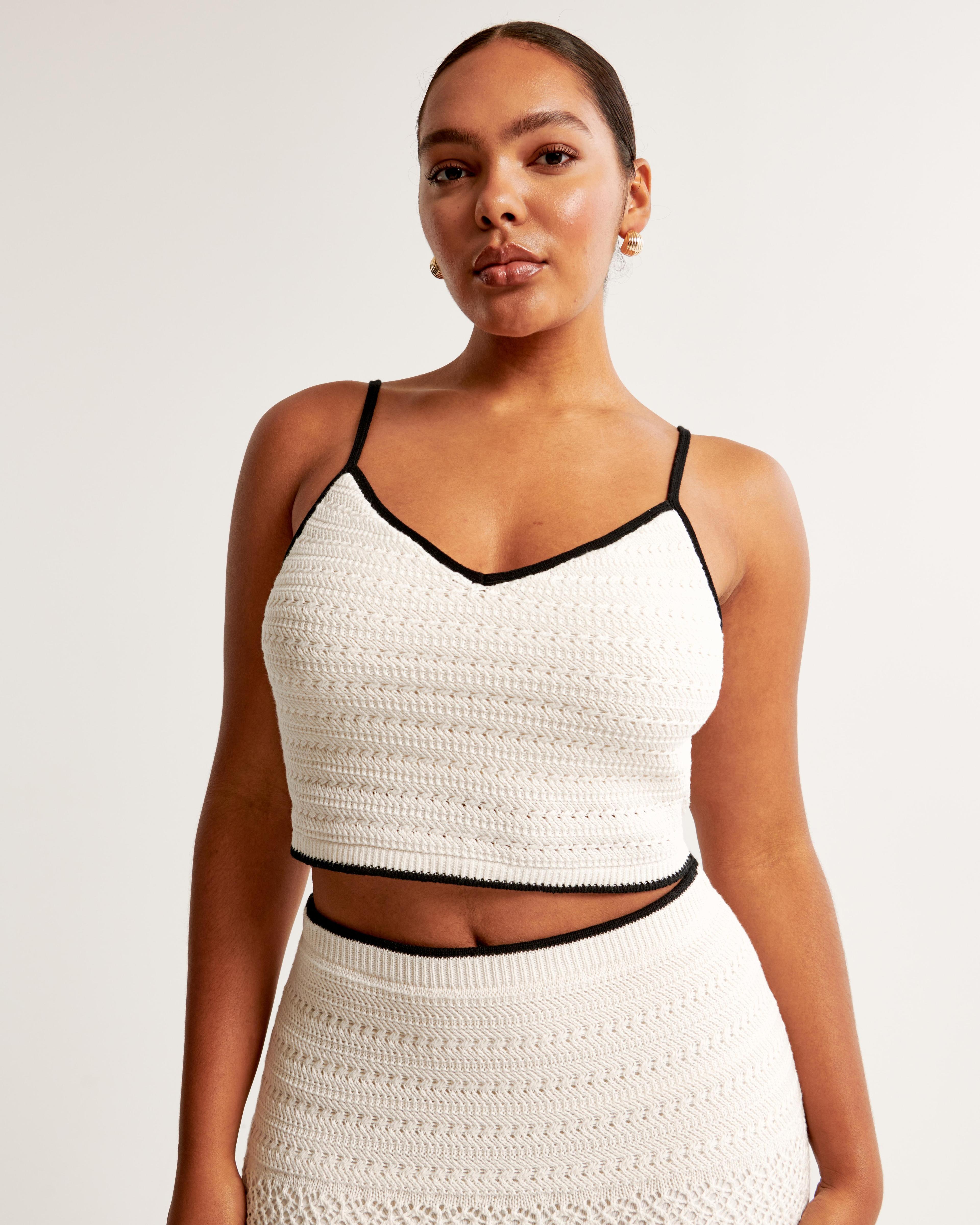 Crochet-Style Bra Top Product Image