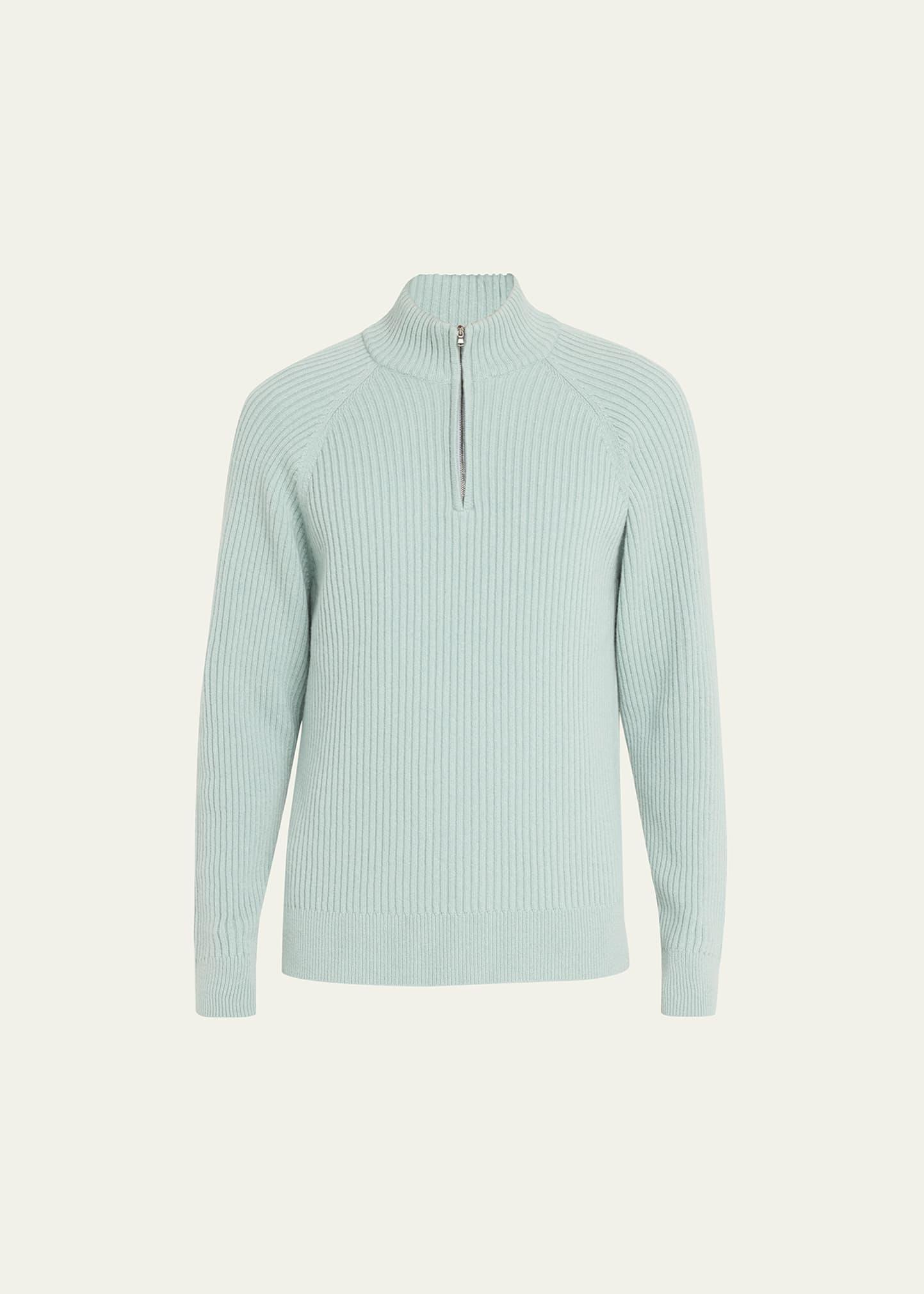 Mens 7-Gauge Ribbed Cashmere Sweater Product Image