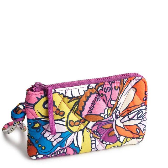 Vera Bradley Zip Wristlet Women in Flutter Purple/White Product Image