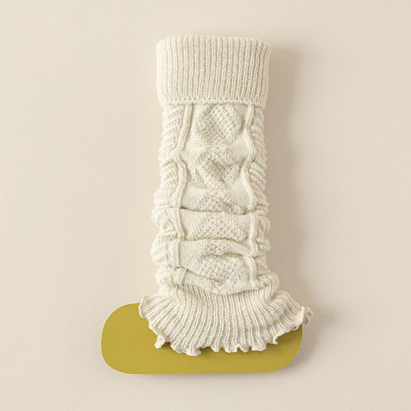 Lettuce Edge Knit Leg Warmers Product Image