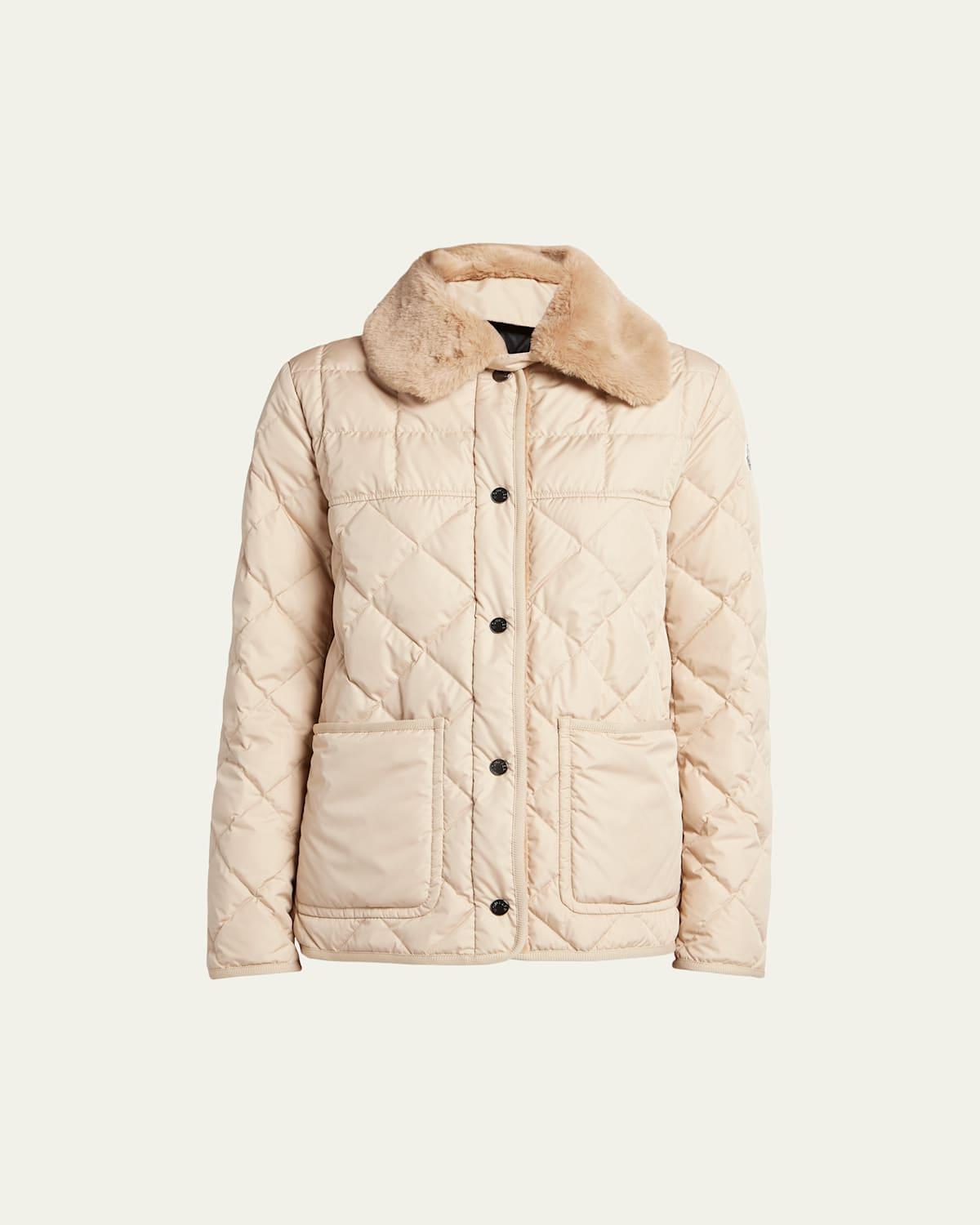 Cygne Quilted Jacket with Faux Fur Trim Product Image