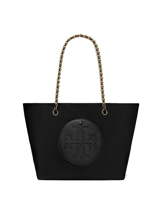 Womens Ella Leather Chain Tote Bag Product Image