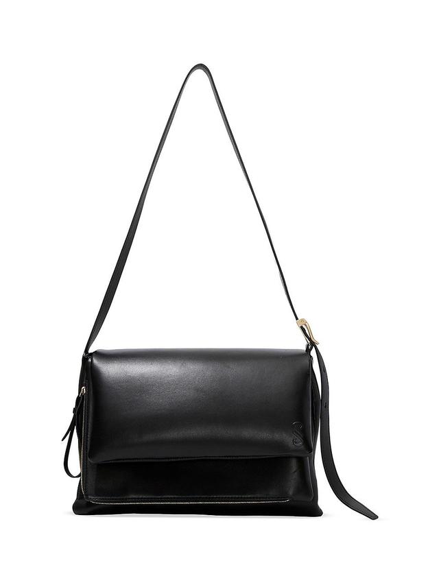 Womens City Leather Messenger Bag Product Image