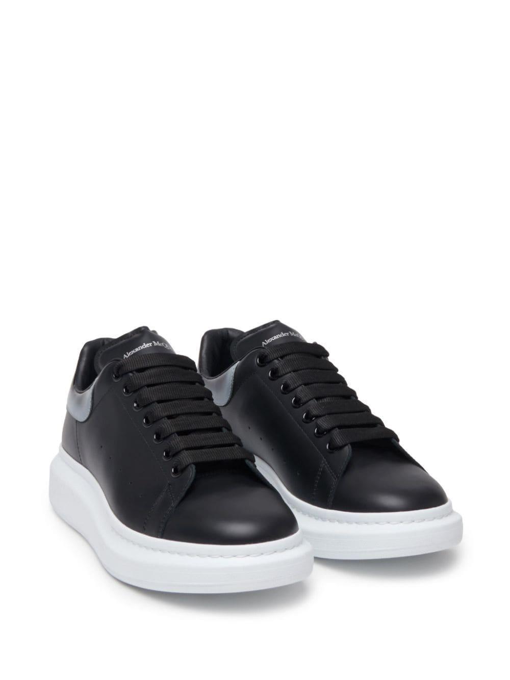 Low-top Leather Sneakers In Black Product Image